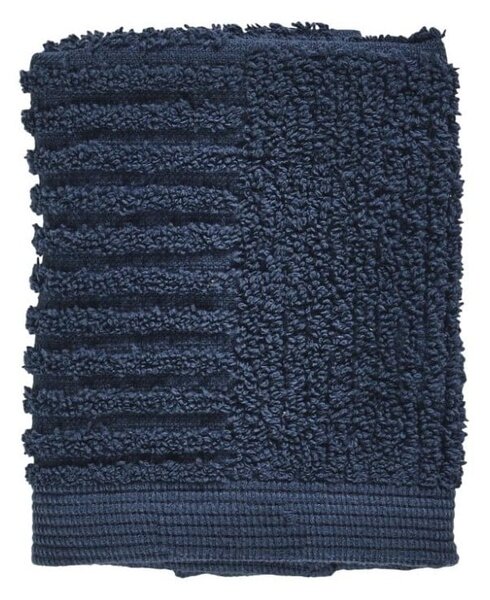 Tmavomodrý uterák zo 100% bavlny na tvár Zone Classic Dark Blue, 30 × 30 cm