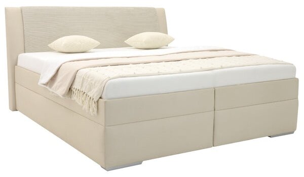 Čalúnená posteľ Amanda 180x200, béžová, bez matraca
