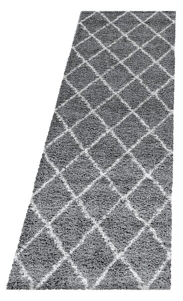 Sivý behúň 80x250 cm Alvor – Ayyildiz Carpets