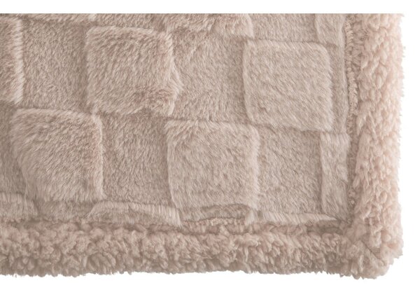 Béžová deka z mikroplyšu 150x200 cm Rava – Tiseco Home Studio