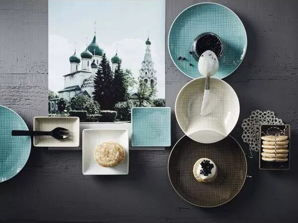 Tanier plytký Rosenthal Mesh 24x15 cm, biela (3 ks)