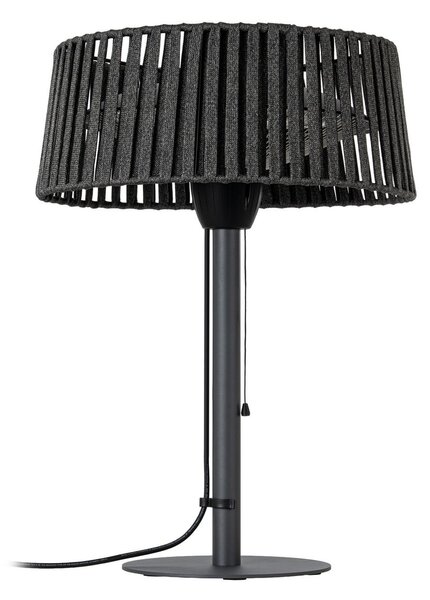 Stolný ohrievač Pyravo, čierny, hliník, výška 70 cm, IP44 – Lucande Lucande, Pyravo, Čierna, Kov, Moderný
