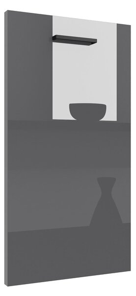 Panel na umývačku Belini zakrytý 45 cm šedý lesk INF PZ45/1/WT/S/0/B1