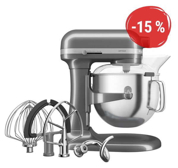 Kuchynský robot KitchenAid 5KSM70SHX - strieborno sivá