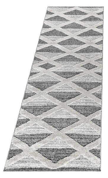 Sivý behúň 80x250 cm Pisa – Ayyildiz Carpets