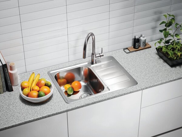 Alveus LINE MAX 110 SAT 1144603 - Drez nerezový 615x500mm, vanička 340x420x160mm, leštený, 3,5",sifón
