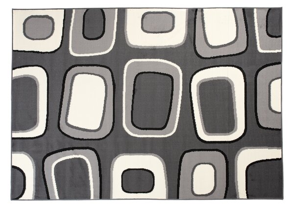 TA Koberec T965A DARK GRAY CHEAP PP CRM Sivý Obdĺžnikový Rozmer: 130x190 cm