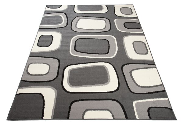 TA Koberec T965A DARK GRAY CHEAP PP CRM Sivý Obdĺžnikový Rozmer: 130x190 cm