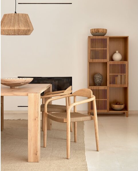 Jedálenský stôl v dekore duba 100x200 cm Deyanira – Kave Home