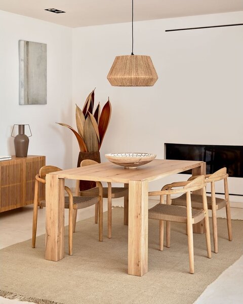 Jedálenský stôl v dekore duba 100x200 cm Deyanira – Kave Home