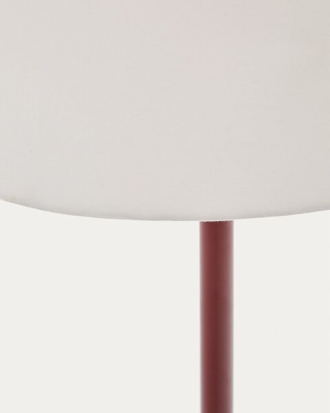 Stojacia lampa v terakotovej farbe s textilným tienidlom (výška 153 cm) Navat – Kave Home