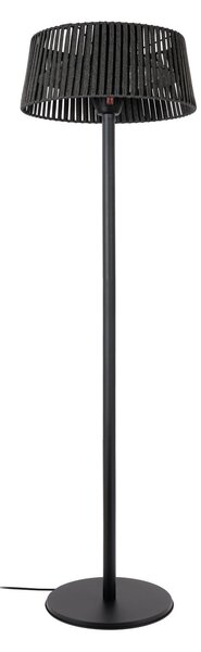 Stojanový ohrievač Pyravo, čierny, 200 cm, hliník, IP44 – Lucande Lucande, Pyravo, Čierna, Kov, Moderný