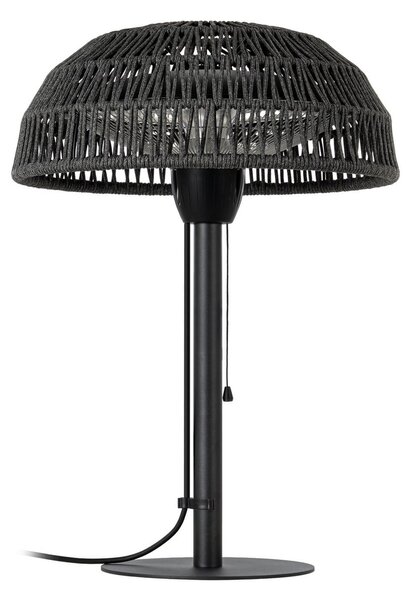 Stolný ohrievač Calenza, čierny, výška 70 cm, 1 500 W, hliník – Lucande Lucande, Calenza, Čierna, Kov, Moderný