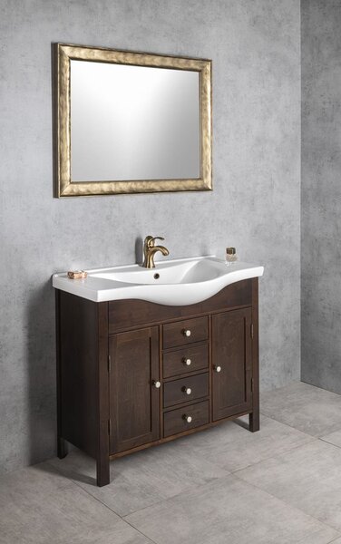 Aqualine, ZARA 100 keramické umývadlo na nábytok 99,5x46,5cm, biela, 10100