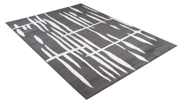 TA Koberec T967A DARK GRAY CHEAP PP CRM Sivý (tmavý) Obdĺžnikový Rozmer: 120x170 cm