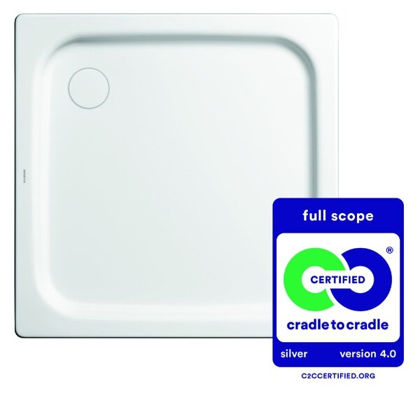 Kaldewei Duschplan - Sprchová vanička 800x800 mm, alpská biela 440500010001