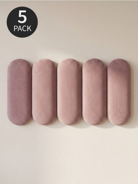 Sinsay - Čalúnené nástenné panely 5 pack - pastelová ružová