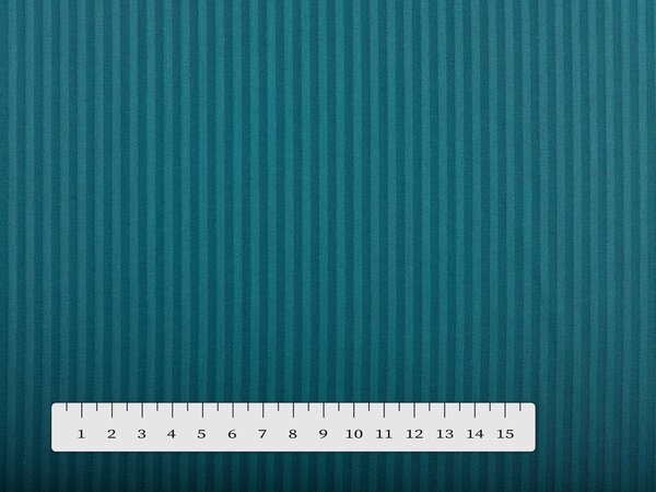 Damašek Atlas Grádl sýto petrolejový - tenké pásiky 3 mm DM-014 - metráž šírka 140 cm