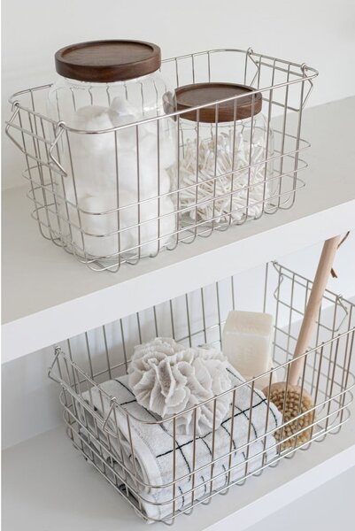 Drôtený kovový košík 37x26x20 cm Store It – Mette Ditmer Denmark