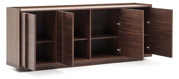 Hnedá komoda v dekore orecha 200x80x45 cm Onix – Kave Home