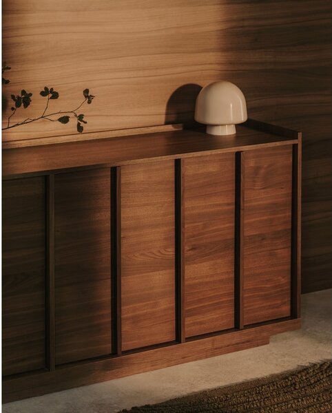 Hnedá komoda v dekore orecha 200x80x45 cm Onix – Kave Home