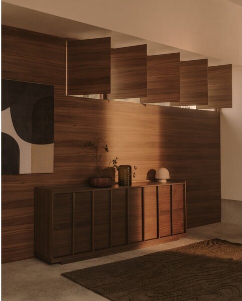Hnedá komoda v dekore orecha 200x80x45 cm Onix – Kave Home