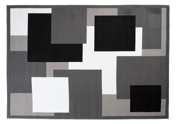 TA Koberec T968A DARK GRAY CHEAP PP CRM Sivý Obdĺžnikový Rozmer: 80x150 cm