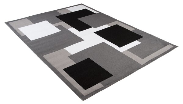 TA Koberec T968A DARK GRAY CHEAP PP CRM Sivý Obdĺžnikový Rozmer: 80x150 cm