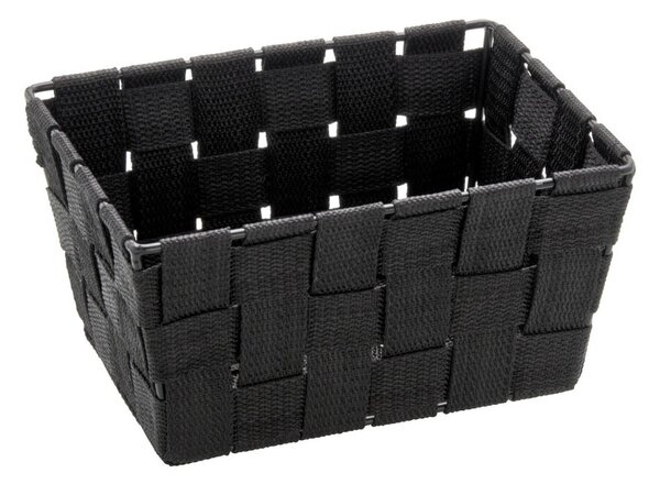 Čierny úložný košík Wenko Adria, 14 x 19 cm