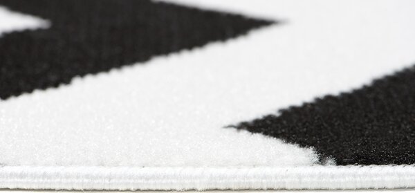 TA Koberec T238B WHITE CHEAP PP CRM Čierny Obdĺžnikový Rozmer: 80x150 cm