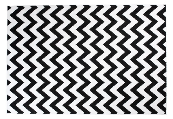 TA Koberec T238B WHITE CHEAP PP CRM Čierny Obdĺžnikový Rozmer: 80x150 cm