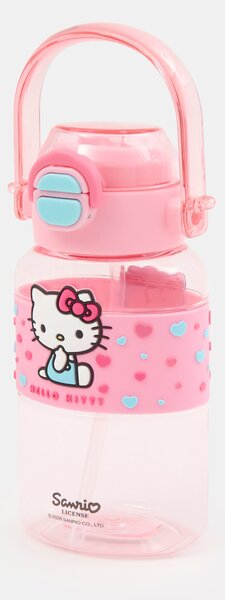 Sinsay - Fľaša na vodu s rúčkou a slamkou Hello Kitty - viacfarebná