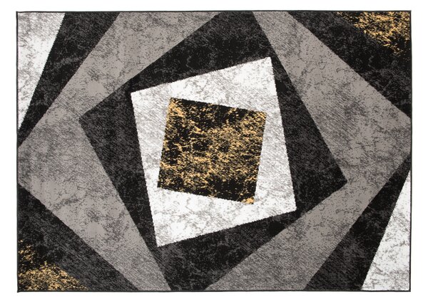 TA Koberec K855G BLACK CHEAP PP EYM Sivý Obdĺžnikový Rozmer: 60x100 cm
