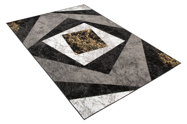TA Koberec K855G BLACK CHEAP PP EYM Sivý Obdĺžnikový Rozmer: 60x100 cm