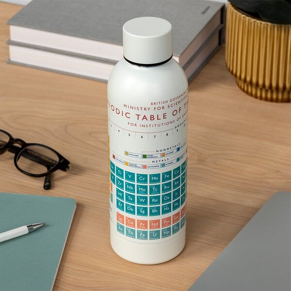Krémová cestovná fľaša z nehrdzavejúcej ocele 500 ml Periodic Table – Rex London