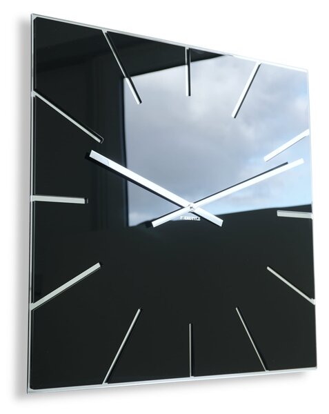Nástenné hodiny Exact Flex z119-1-0-x, 50 cm, čierne