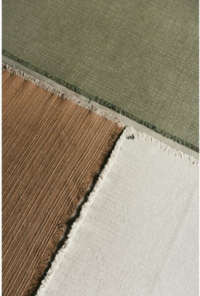 Krémový ručne tkaný bavlnený koberec 140x200 cm Handloom – Lorena Canals