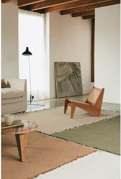 Okrovožltý ručne tkaný bavlnený koberec 140x200 cm Handloom – Lorena Canals