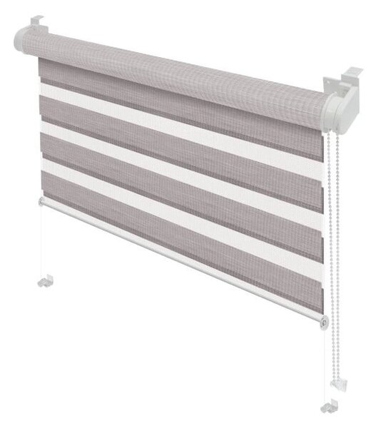 Taupe roleta deň a noc 42,5x150 cm Zebra Silvalin – Gardinia
