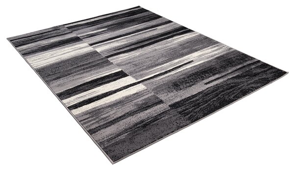 TA Koberec F809A DARK GRAY CHEAP PP CRM Čierny Obdĺžnikový Rozmer: 120x170 cm