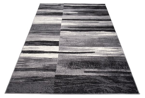 TA Koberec F809A DARK GRAY CHEAP PP CRM Čierny Obdĺžnikový Rozmer: 120x170 cm