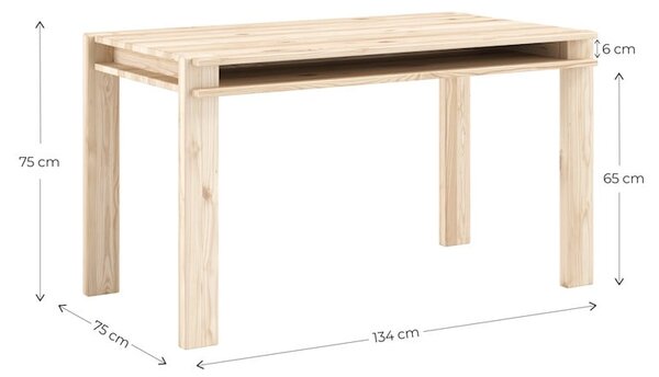 Jedálenský stôl z borovicového dreva 75x134 cm Tuck – Karup Design