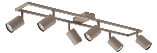 Stropné Lampa Lindby, Bravius, stmievateľné, Hnedá / Hrdzavá, Obývacia izba, Kov