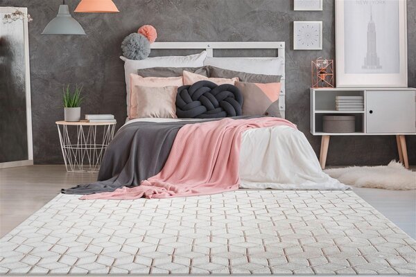 KOBEREC, 120/160 cm biela, taupe Kayoom - Online Only bytové doplnky, Online Only