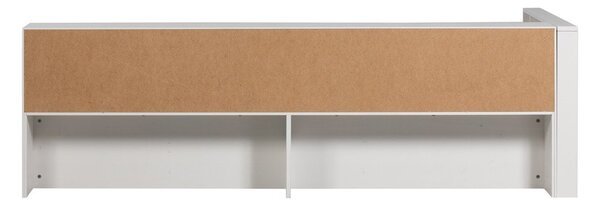 Biela jednolôžková posteľ z borovicového dreva bez roštu 90x200 cm Carter – WOOOD