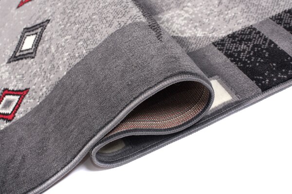 TA Koberec 4596A DARK GRAY CHEAP PP CRM Sivý Obdĺžnikový Rozmer: 60x100 cm