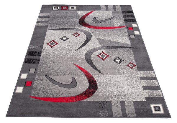 TA Koberec 4596A DARK GRAY CHEAP PP CRM Sivý Obdĺžnikový Rozmer: 60x100 cm