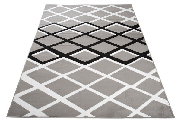 TA Koberec T237B GRAY LUXURY PP ESM Sivý Obdĺžnikový Rozmer: 220x300 cm