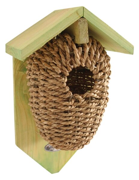 Vtáčia búdka z morskej trávy Esschert Design, výška 26,2 cm