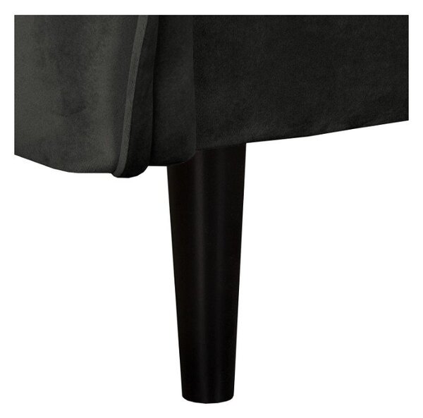 Tmavosivá zamatová pohovka 138 cm Juli – Ropez